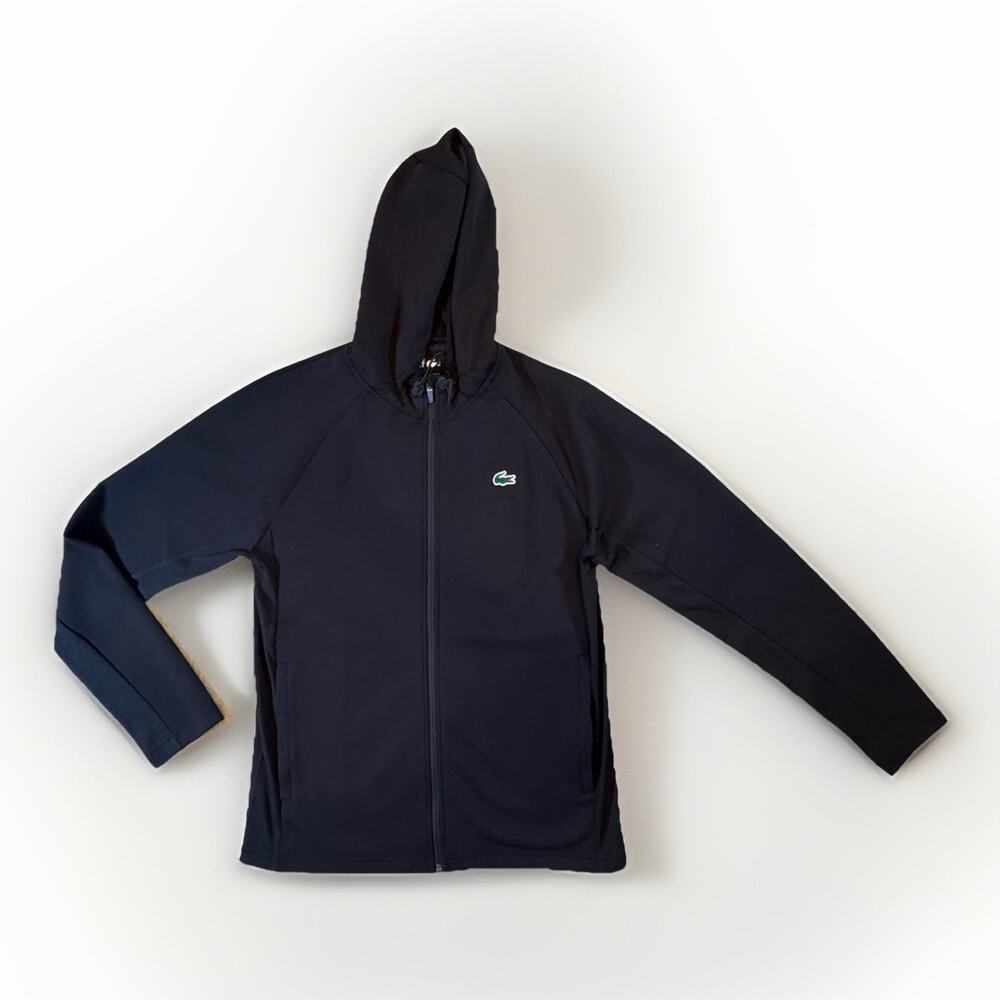 Lacoste Sport Men’s Full Zip Black Hoodie Size L(5)